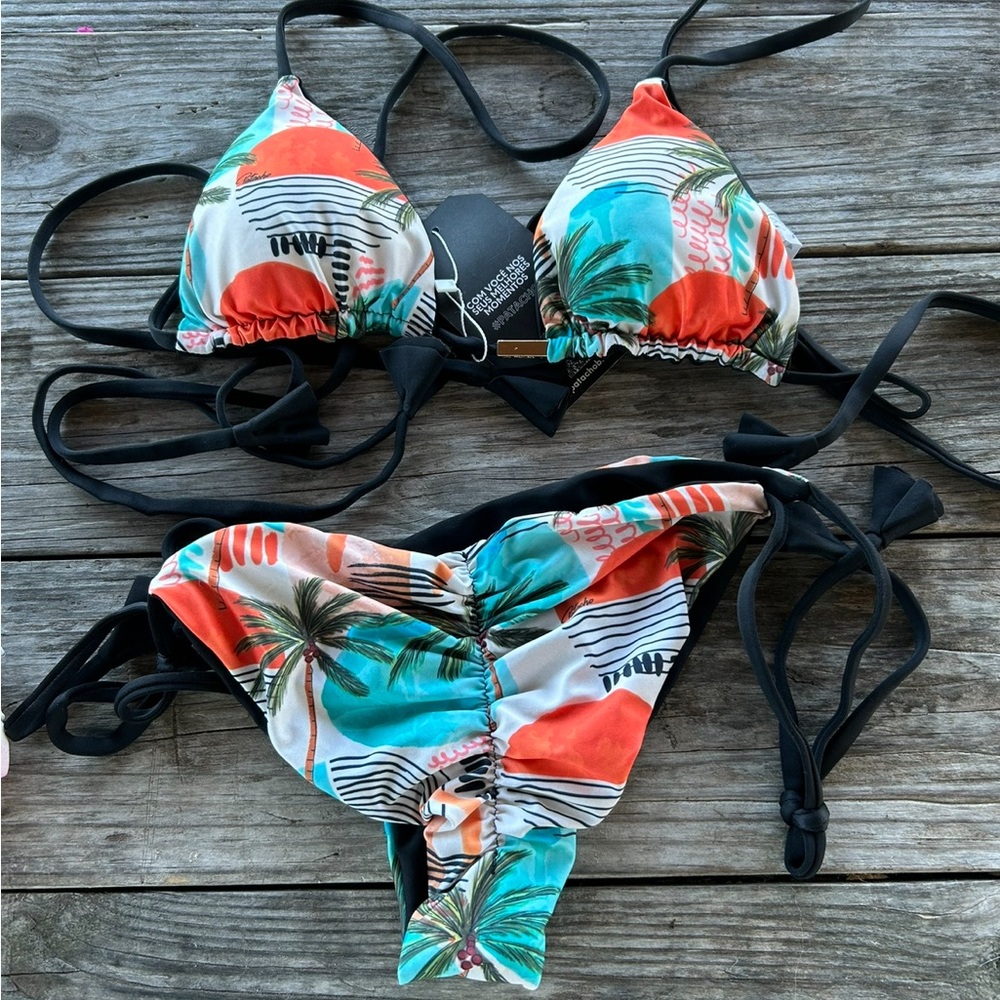 Benoa Swim Multicolor Tropical Bikini